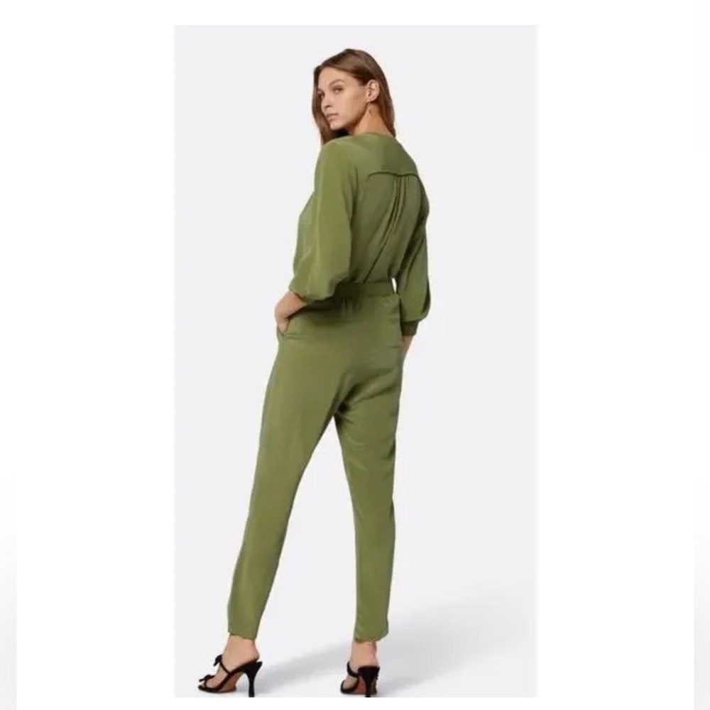 Joie Salima NWT Green Silk Pant High Rise Pleaded Front Lightweight Women's 6 - Picture 5 of 15